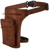 Black Forest Fox Leder Hüft Gürtel Bauch + Beintasche