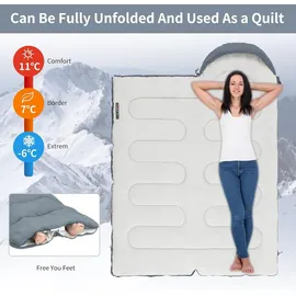 luxuskollektion Deckenschlafsack 3 Jahreszeit Wasserdicht