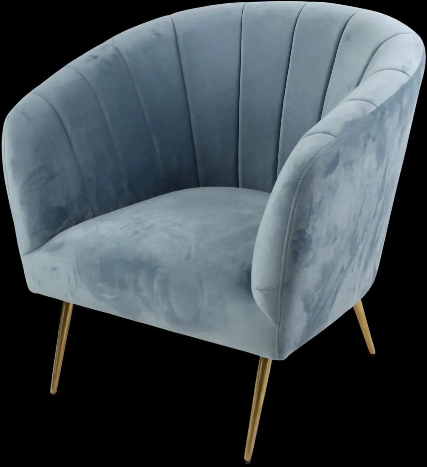 VOSS Design Samt Sessel Ivy hellblau