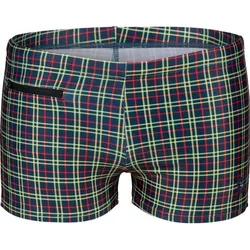 ARENA Badehose MENS CHECKS ZIP SHORT, NAVY CHECKS, 7