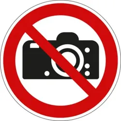 Eichner Verbotsschild Fotografieren verboten 20 cm
