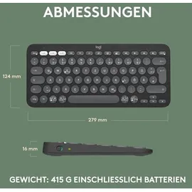 Logitech K380s Wireless Tastatur DE