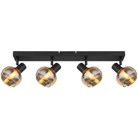 GLOBO 4er Spot Tokki schwarz matt 56 x 13,5 cm