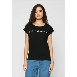 MERCHCODE Ladies Friends Logo Tee Schwarz 4XL