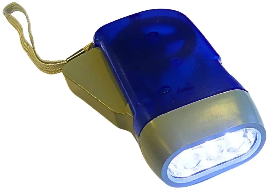 LED Taschenlampe Dynamo Handbewegung ohne Batterie perfekt für Survival, Camp...