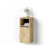 livinity® Midischrank, Eiche Artisan, Rechteckig, 38x80x33 cm, Badezimmer, Badezimmerschränke, Midischränke