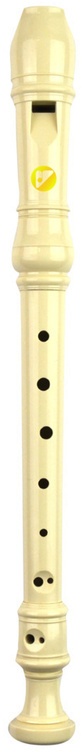 Voggys Kunststoff-Blockflöte (Weiss), Deutsche Griffweise
