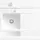 Villeroy & Boch Subway Style 50 links Einbauspüle keramik stone white Excenterbetätigung 900 x 510 mm