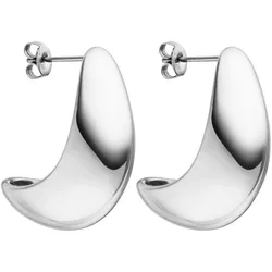 Paar Ohrstecker PURELEI "Schmuck Geschenk Big Drop Ohrringe, 24043-Earring-Drop-Big", silber (edelstahlfarben), Ohrringe, Damen, Edelstahl