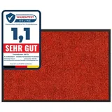 Karat Schmutzfangmatte Rhine - Sauberlaufmatte Fußmatte Türvorleger / 90 x 150 cm Rot