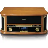 Lenco Classic Phono TCD-2571WD - Holz-Plattenspieler im Retro-Design mit Bluetooth Plattenspieler