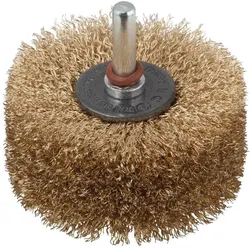 wolfcraft Holz-Struktur-Bürste, Ø 80 mm, Aufsatz für Bohrmaschinen