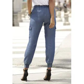 LASCANA Schlupfhose Denim-Optik Blau 34