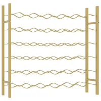 vidaXL Weinregal 64 x 58,5 x 22 cm Gold