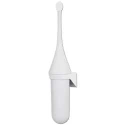 Blanc HYGIENIC *SALE* Toilettenbürste Designer Blanc, Wandmontage, hängend, geschlossen, verschiedene Designs : Farbe - Weiß (unverchromt)