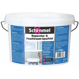 decotric Reparatur- und Feuchtraum-Spachtelmasse 5 kg weiß