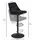 MID.YOU Barhocker 45 x 106 x 51 cm Schwarz