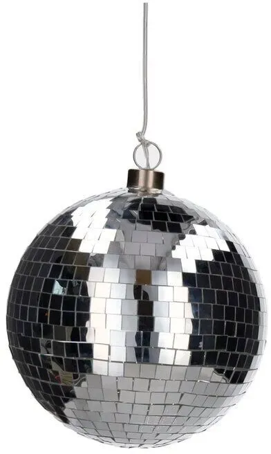 Disco LED Kugel 15cm silber