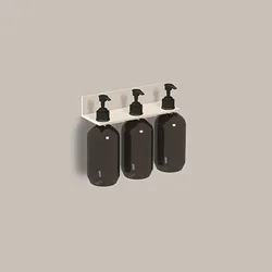 Alape Assist Duschablage inkl. 3 Lotionspender AS.225.LO3 8274112981, Accessoires, mattweiß