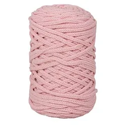 Rayher Garn Recycling Braidy rosa matt rosa 4,0 mm x 60,0 m