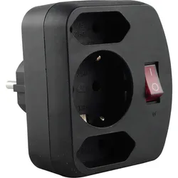 REV - Steckdosenleiste - Wechselstrom 250 V - 3500 Watt - Eingabe, Eingang CEE 7...