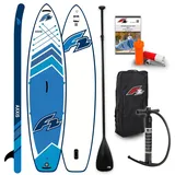 F2 Axxis Combo 11.6 SUP Set Blue iSUP Board Paddel Pumpe Rucksack