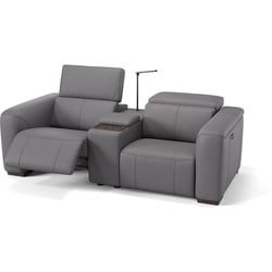Heimkino Couch SORRENTO Relax Sofa Relaxcouch - Grau