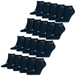 HEAD Herren Damen Unisex Sneaker Sport Socken Kurzsocken Baumwolle - 10er 15er 20er Multipack in 35-38 20er Pack