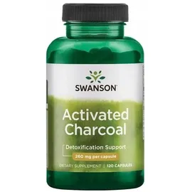 Swanson Aktivkohle Kapseln 260 mg 120 St.