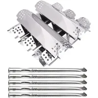 Adviace Ersatzteile für Nexgrill 720-0882A 720-0896 720-0925 720-0896B 720-0896C 720-0896E Grills, 5 Stück Grill Flame Tamers Hitzeschilder & Grillbrenner-Rohre Ersatz