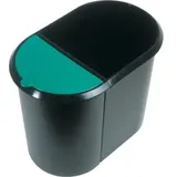 Helit Papierkorb "the double", 20 + 9 Liter