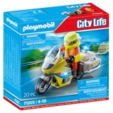 Playmobil City Life Notarzt-Motorrad mit Blinklicht