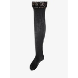 bonprix Halterlose Strümpfe 20den, schwarz, 36/38 (S)