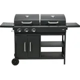 LUND Gasgrill und Holzkohlengrill 8,4kW schwarz