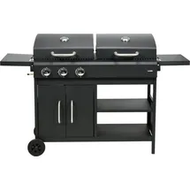 LUND Gasgrill und Holzkohlengrill 8,4kW schwarz