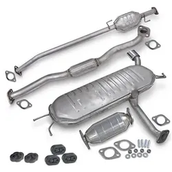 Bestprice Schalldämpfer Set + Kat + Montageteile für Hyundai, Kia