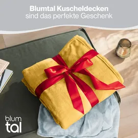 Blumtal Kuscheldecke, Gelb, Textil, Rechteckig, 220x240 cm Wohntextilien, Decken, Kuscheldecken