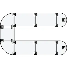Hammerbacher Tischplatte KP16 eiche rechteckig 160,0 x 80,0 x 2,5 cm