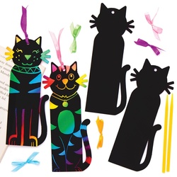 Kratzbild-Lesezeichen "Katze" (pro Set 10) Kratzbilder