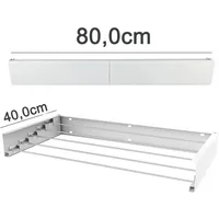 Peggy Perfect Wäscheständer, 80cm weiß zur Wandmontage, Wandwäschetrockner Wandwäscheständer
