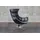 KAWOLA Drehsessel SKIO Leder 75 x 75 x 75 cm Schwarz