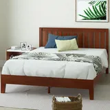 Zinus Vivek 30,5cm Luxus-Holzplattformbett mit Kopfteil/Plattform-Betten/Keine Boxspring erforderlich/Stabiler Holzlattenrost/Schnelle, einfache Montage/ 90 x 200 cm