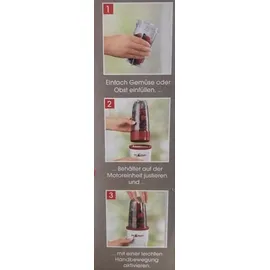 GOURMETmaxx Mr. Magic Standmixer weiß/rot 4 tlg. 250 W