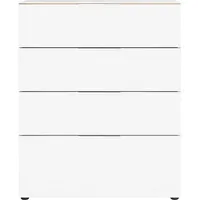 Germania »Oakland mit Glasauflagen,«, Breite 83 cm, mit Schubladen,