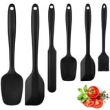 Silikon Küchenhelfer, 6 Stück Silikon Spachtel, Silikon Spatel Set, Hitzebeständig Silikon spatel,Silikon Rührlöffel Set, für Kochen und Backen