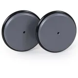 babybay Rollen 2er-Set Littlefoot Holz Schiefergrau