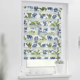 Lichtblick Duo Rollo / Doppelrollo Klemmfix 45 x 150 cm heidelbeere/blau grün