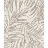 Rasch Textil Rasch Tapeten Vliestapete (Botanical) Grau 10,05 m x 0,53 m Linares 617412