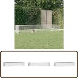 Vidaxl - Kaninchenkäfig 3 Paneele 325x109x54 cm Verzinktes Eisen - Kaninchenkäfig - Hasenkäfig - Kleintierehaus - Ferret Cage - Nagerkäfig