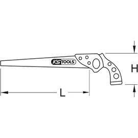 KS Tools BERYLLIUMplus Handsäge 370 mm